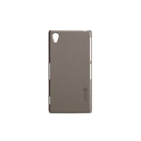 „Nillkin“ Frosted Shield dėklas - rudas + apsauginė ekrano plėvelė (Xperia Z1)