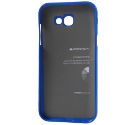 Samsung Galaxy A3 2017 (A320) Mercury tamsiai mėlynas kieto silikono TPU dėklas - nugarėlė / Priedai.lt