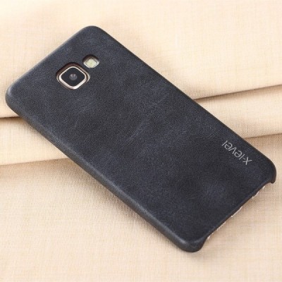 „X-Level“ Vintage Classic Samsung Galaxy A5 2016 (A510) melns ādas apvalks / Vacins.lv