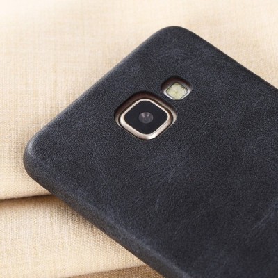 „X-Level“ Vintage Classic Samsung Galaxy A5 2016 (A510) melns ādas apvalks / Vacins.lv