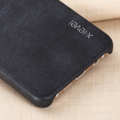 „X-Level“ Vintage Classic Samsung Galaxy A5 2016 (A510) melns ādas apvalks / Vacins.lv