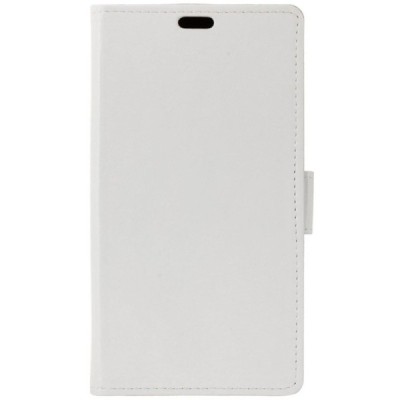 HTC One A9s atvēramais ādas balts maciņš (maks) / Vacins.lv