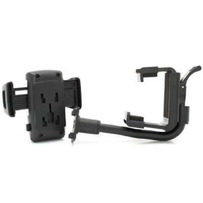 Mirror Mount juodas automobilinis telefono laikiklis / Priedai.lt