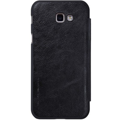 Greznais „Nillkin“ Qin sērijas ādas atvērams melns Samsung Galaxy A5 (2017) A520 maciņš / Vacins.lv