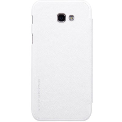 Greznais „Nillkin“ Qin sērijas ādas atvērams balts Samsung Galaxy A5 (2017) A520 maciņš / Vacins.lv