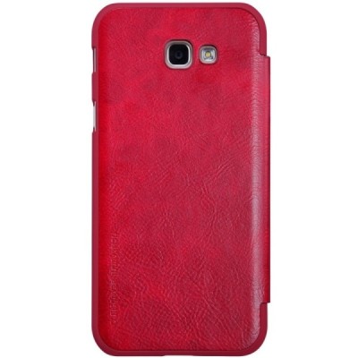 Prabangus „Nillkin“ Qin serijos raudonas odinis atverčiamas Samsung Galaxy A5 (2017) A520 dėklas - knygutė / Priedai.lt
