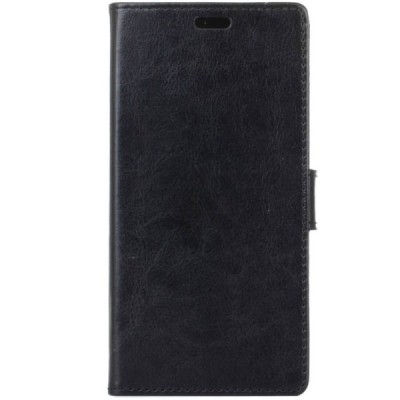 Huawei P10 atverčiamas juodas odinis dėklas, knygutė - piniginė / Priedai.lt