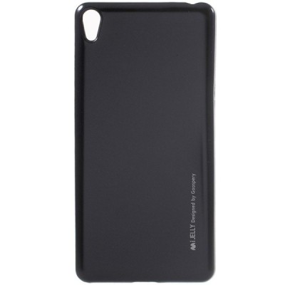 Sony Xperia E5 Mercury melns cieta silikona (TPU) futrālis / Vacins.lv