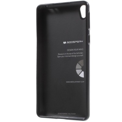 Sony Xperia E5 Mercury melns cieta silikona (TPU) futrālis / Vacins.lv