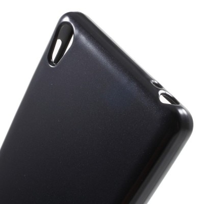 Sony Xperia E5 Mercury melns cieta silikona (TPU) futrālis / Vacins.lv