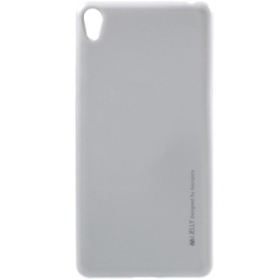 Sony Xperia E5 Mercury balts cieta silikona (TPU) futrālis / Vacins.lv