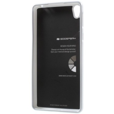 Sony Xperia E5 Mercury balts cieta silikona (TPU) futrālis / Vacins.lv