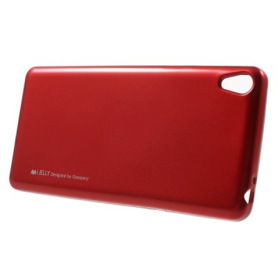 Sony Xperia E5 Mercury sarkans cieta silikona (TPU) futrālis / Vacins.lv