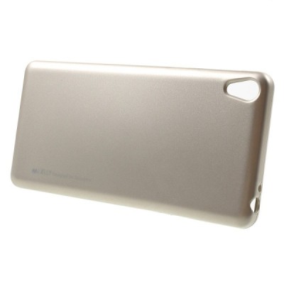 Sony Xperia E5 Mercury zelta cieta silikona (TPU) futrālis / Vacins.lv