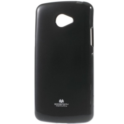 LG K5 (X220DSH) Mercury melns cieta silikona (TPU) apvalks / vacins.lv