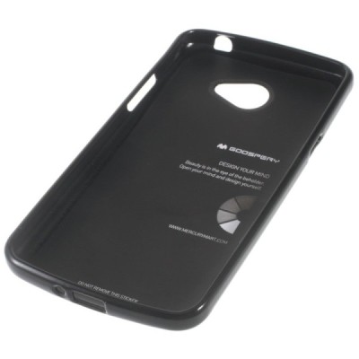 LG K5 (X220DSH) Mercury melns cieta silikona (TPU) apvalks / vacins.lv