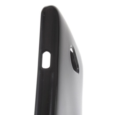 LG K5 (X220DSH) Mercury melns cieta silikona (TPU) apvalks / vacins.lv