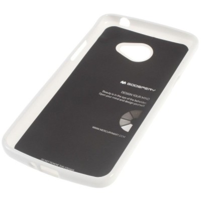 LG K5 (X220DSH) Mercury balts cieta silikona (TPU) apvalks / vacins.lv