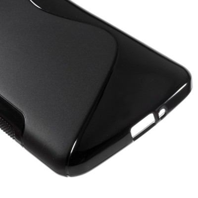 LG K5 (X220DSH) cieta silikona (TPU) melns apvalks / vacins.lv