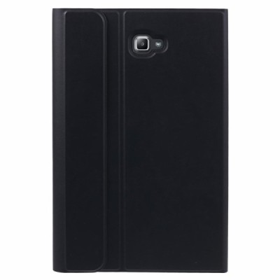 Samsung Galaxy Tab A 10.1 2016 (T580, T585) atverčiamas juodas odinis dėklas su bluetooth belaide klaviatūra / Priedai.lt