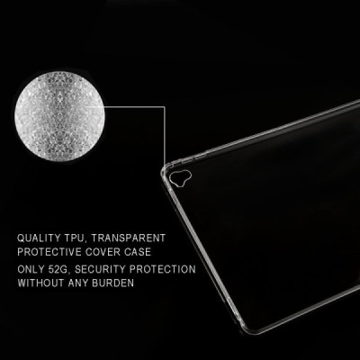 Apple iPad Pro 9.7 kieto silikono TPU skaidrus dėklas - nugarėlė / Priedai.lt