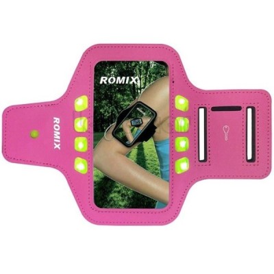 „Romix“ Led apvalks sportam (rokas saite) - rozs, universāls (L izmērs) / Vacins.lv