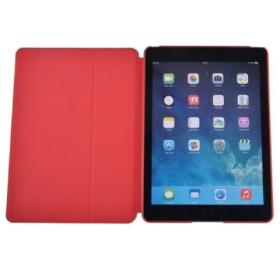 Apple iPad Pro 12.9" atverčiamas smart case raudonas odinis dėklas - knygutė / Priedai.lt