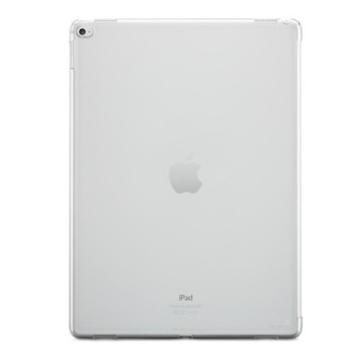 Apple iPad Pro 12.9" atverčiamas baltas slim case odinis dėklas - knygutė / Priedai.lt