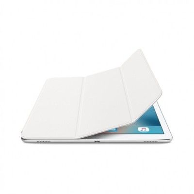 Apple iPad Pro 12.9" atverčiamas baltas slim case odinis dėklas - knygutė / Priedai.lt