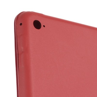 Apple iPad mini 4 (iPad mini 2019) atvēramais sarkans ādas maciņš / Vacins.lv