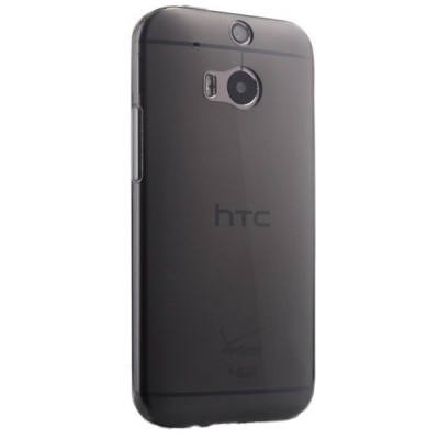 HTC One M8 dėklas (kieto silikono - TPU, matinis, pilkas) / Priedai.lt