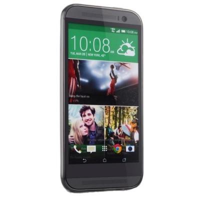 HTC One M8 matētas, pelēks cieta silikona futrālis / Vacins.lv