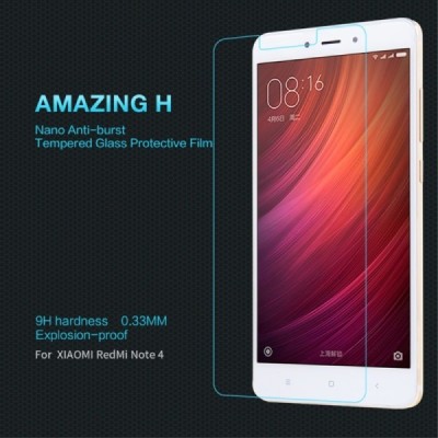 Xiaomi Redmi Note 4 „Nillkin“ H Tempered Glass sustiprintos apsaugos apsauginis ekrano stiklas 0,33 mm / Priedai.lt
