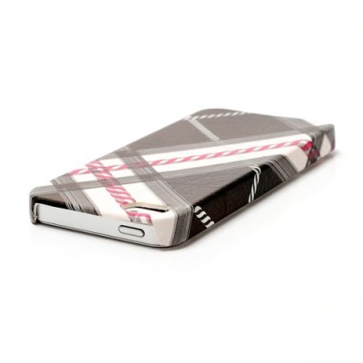 Apple iPhone 5, Apple iPhone 5S „Burberry“ stils melns apvalks / vacins.lv