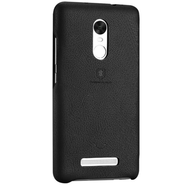 „Lenuo“ Soft Slim ādas apvalks - melns (Redmi Note 3 / Redmi Note 3 Pro)