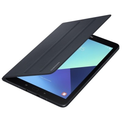 Originalus Samsung Galaxy Tab S3 9.7 (T820, T825) Book Cover atverčiamas juodas odinis dėklas / Priedai.lt