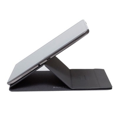 Originalus Samsung Galaxy Tab A 9.7 (T555, T550) Book Cover atverčiamas tamsiai pilkas medžiaginis dėklas / Priedai.lt
