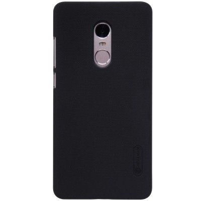 Xiaomi Redmi Note 4 Nillkin Frosted Shield melns plastmasas apvalks / vacins.lv
