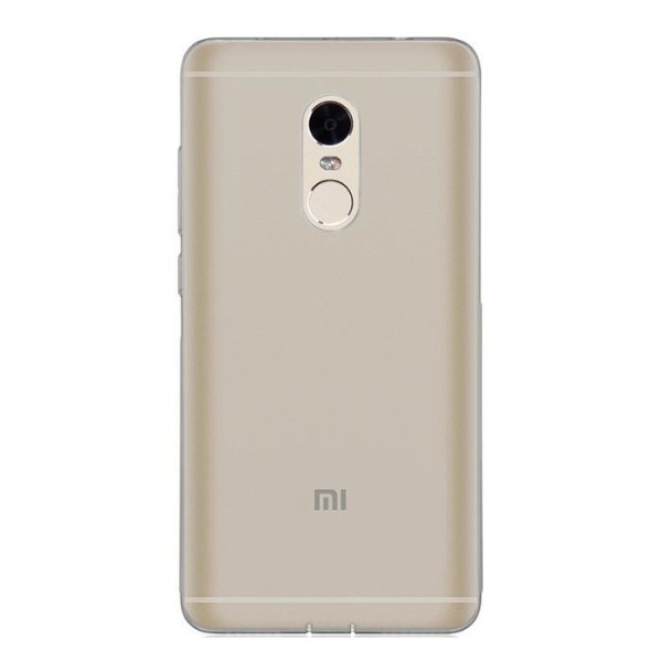 Planākais TPU dzidrs apvalks - pelēks (Redmi Note 4)