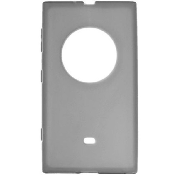 Kieto silikono (TPU) skaidrus dėklas - pilkas (Lumia 1020)