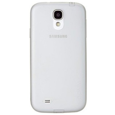 Samsung Galaxy S4 (I9500) kieto silikono TPU skaidrus, baltas dėklas - nugarėlė / Priedai.lt
