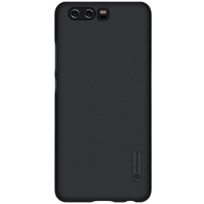 Huawei P10 Nillkin Frosted Shield juodas plastikinis dėklas / Priedai.lt