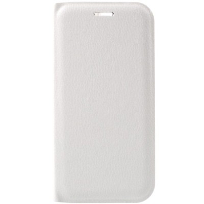 Huawei P10 (Huawei Ascend P10) baltas odinis atverčiamas Flip Wallet dėklas - piniginė / Priedai.lt