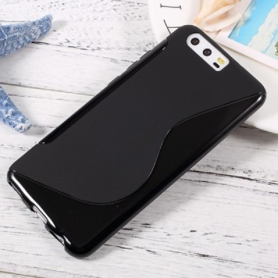 Huawei P10 kieto silikono TPU juodas dėklas - nugarėlė / Priedai.lt