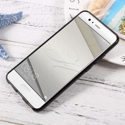 Huawei P10 kieto silikono TPU juodas dėklas - nugarėlė / Priedai.lt