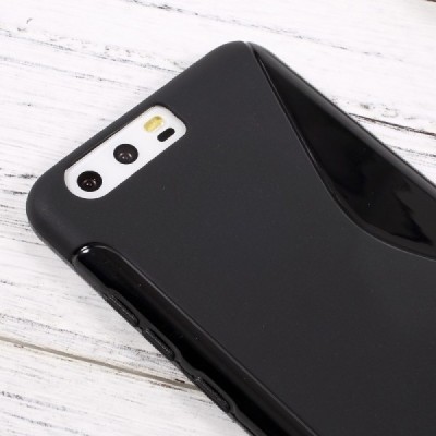 Huawei P10 kieto silikono TPU juodas dėklas - nugarėlė / Priedai.lt