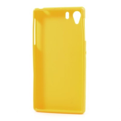 Sony Xperia Z1 Jelly Case dzeltens cieta silikona (TPU) futrālis / Vacins.lv