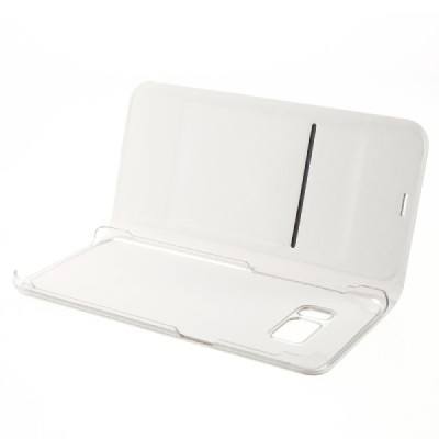 Samsung Galaxy S8 (G950) baltas odinis atverčiamas Smart Wallet dėklas - piniginė / Priedai.lt