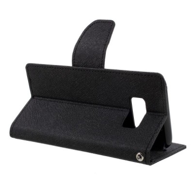 Samsung Galaxy S8 (G950) Mercury atvērams melns maciņš (maks) / Vacins.lv