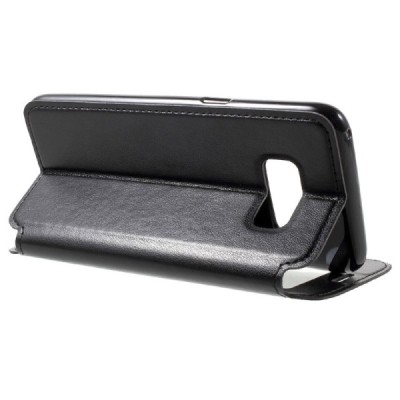 Samsung Galaxy S8 (G950) Roar Noble ādas atvēramais melns futrālis / Vacins.lv